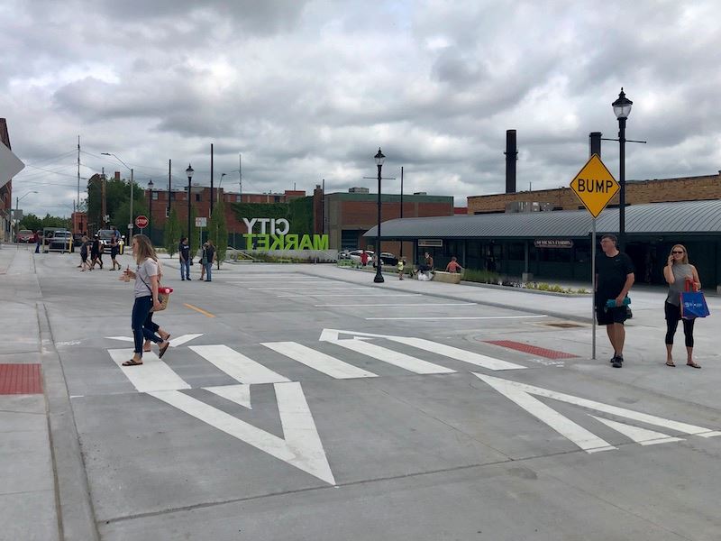 Walnut Street - City Market Reopens With New Bold Icon