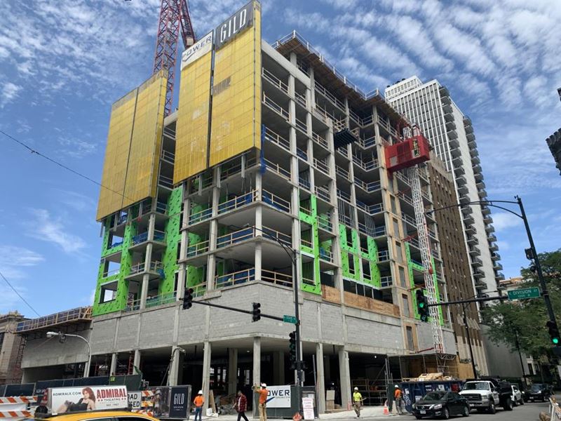 The Gild in Chicago tops out