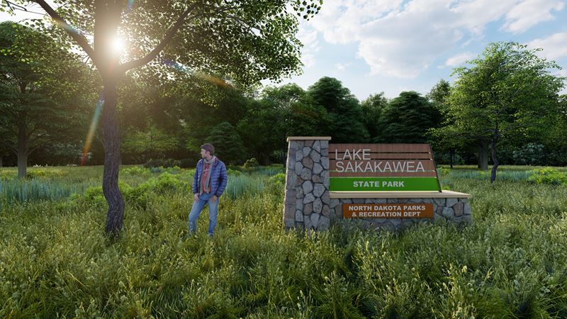 North Dakota State Park System Signage